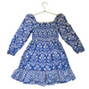 Vineyard Vines Periwinkle Blue Mixed Floral Smocked Dress - Size 7