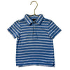 Janie and Jack Blue Striped Polo Shirt - Size 18-24 Mo