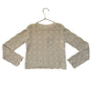Rylee & Cru Ivory Cotton Crochet Sweater - Size 6-7Y