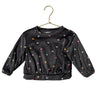 Cat & Jack Gray Butterfly Print Velour Sweatshirt - Size 18 Mo