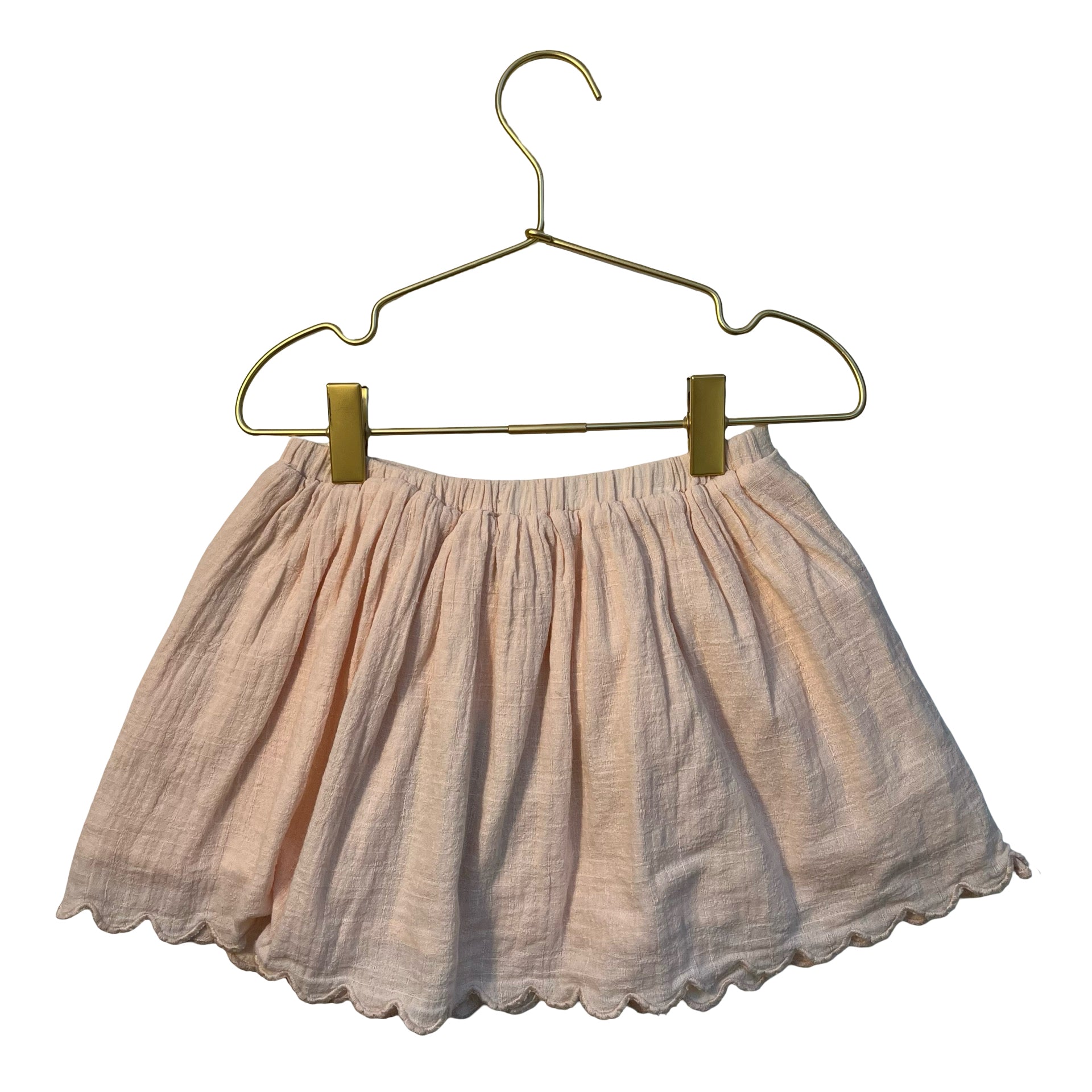 Louise Misha Peach Emroidered Skirt - Size 4