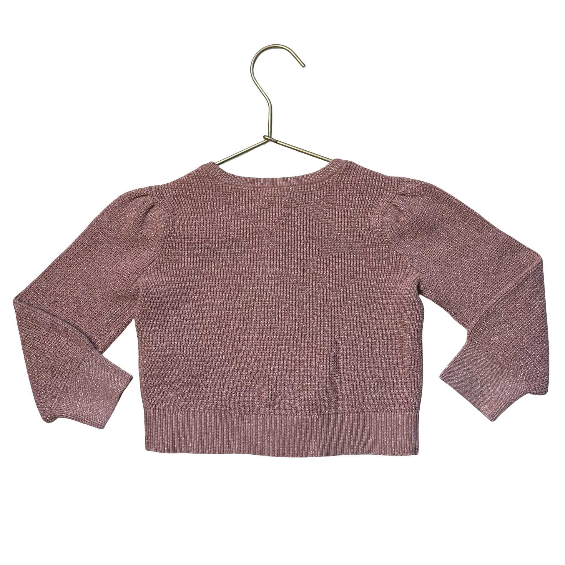 Baby Gap Pink Metallic Cardigan Sweater - Size 4