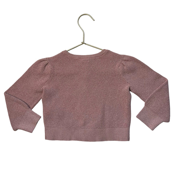 Baby Gap Pink Metallic Cardigan Sweater - Size 4