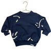 Molo Navy & Tan Smiley Sweatshirt - Size 3