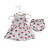Tullabee White, Red, Blue Crab Print Dress & Bloomers - Size 6-12 Mo