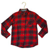 Next Red Plaid Flannel Button Down Shirt - Size 5-6