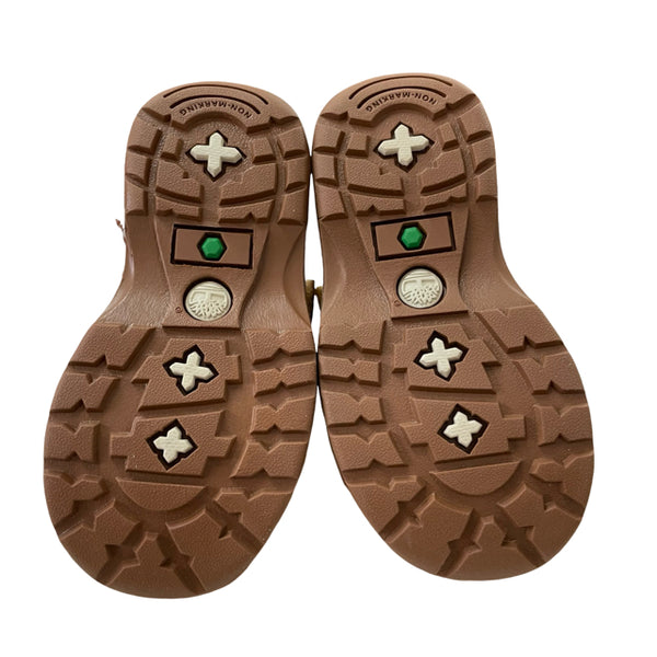 Timberland Tan Leather Velcro Boots - Size 5