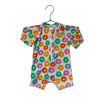 Hanna Andersson Flower Print Swim Suit Romper - Size 3-6 Mo