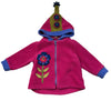 Kookooshka Pink & Purple Fleece & Felt Flower Jacket - Size 2