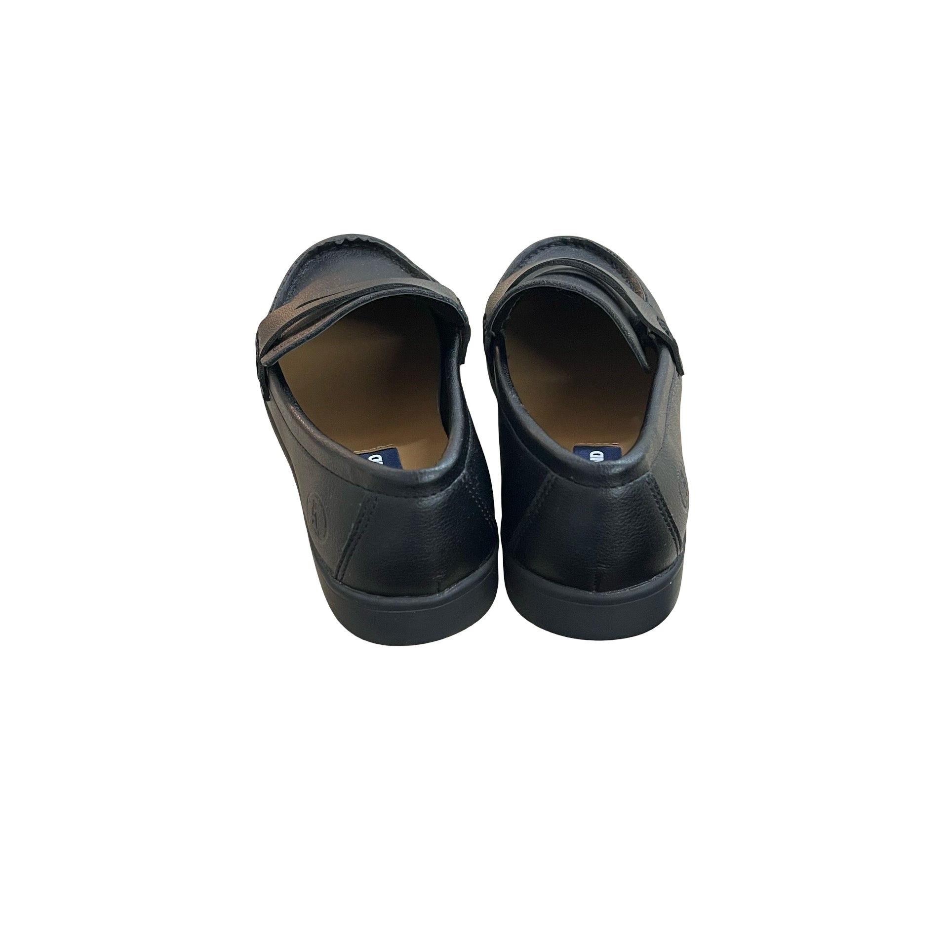 Lands' End Black Leather Loafers - Size 12