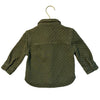 Baby Gap Olive Green Quilted Button Down Shirt - Size 12-18 Mo