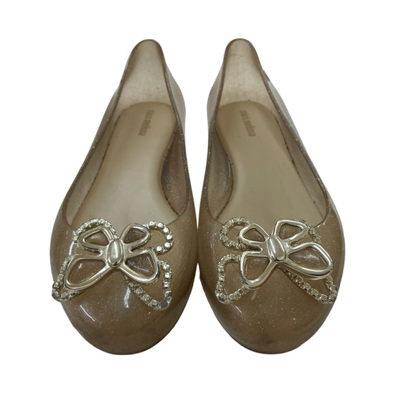 Mini Melissa Gold Shoes - Size 3Y
