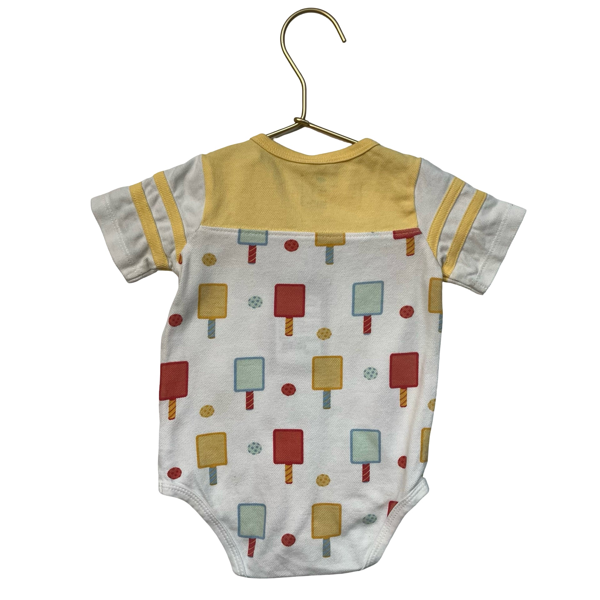 Monica + Andy Pickleball Print Onesie Bodysuit - Size 9-12 Mo