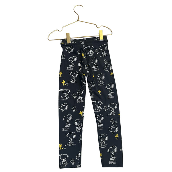 Zara x Peanuts Black Snoopy Leggings - Size 6