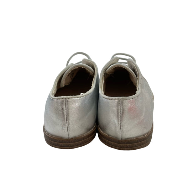 Gap Silver Metallic Slip-On Oxford Shoes - Size 9