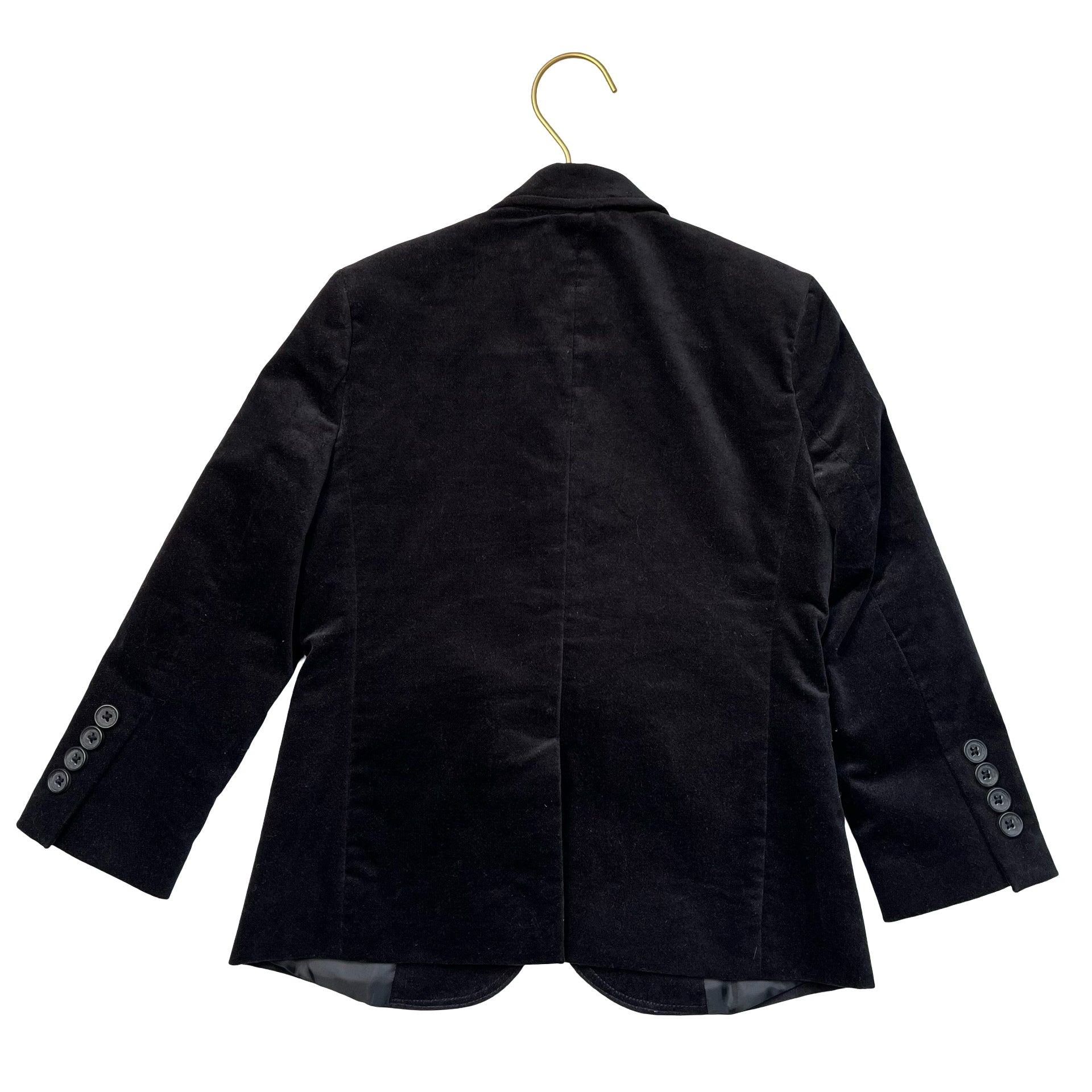 Crewcuts Thompson Black Velvet Blazer - Size 4-5