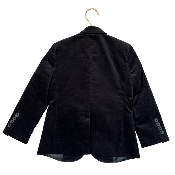 Crewcuts Thompson Black Velvet Blazer - Size 4-5
