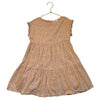 Buho Peach Check, Flower, Dot Print Dress - Size 6Y