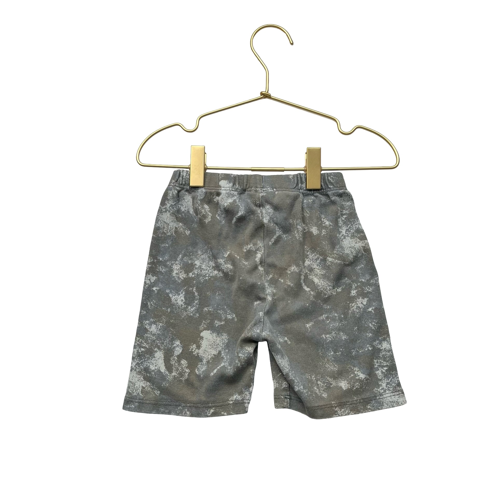Zara Olive Green, Gray, Ivory Pattern Shorts - Size 4-5
