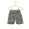 Zara Olive Green, Gray, Ivory Pattern Shorts - Size 4-5