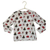 Monica + Andy Ivory Christmas Print Shirt - Size 4T