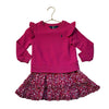 Polo Ralph Lauren Pink Sweatshirt & Floral Dress - Size 3
