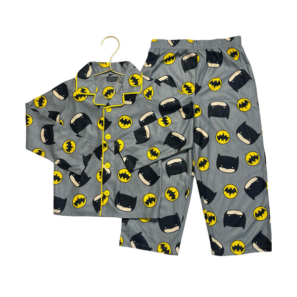 DC Comic Gray Flannel Batman 2 Piece PJs - Size 4T
