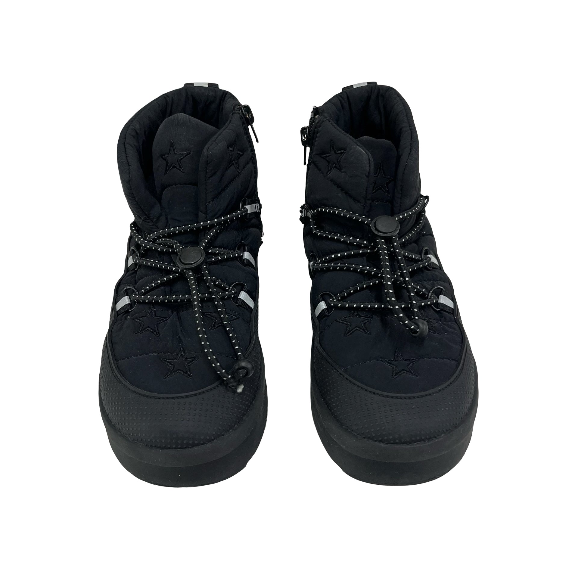 Zara Black Star Puffy Boots - Size 29 (12)