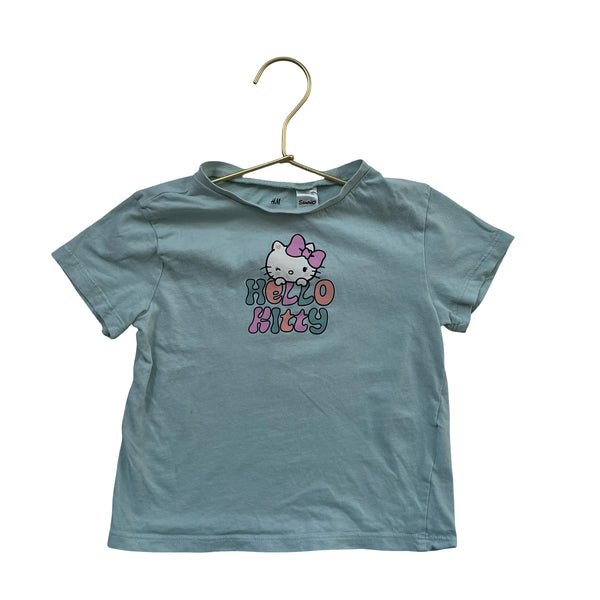 H&M x Sanrio Light Green Hello Kitty Tee - Size 3-4