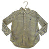 Polo Ralph Lauren Yellow, Navy, White Plaid Button Down Shirt - Size 3