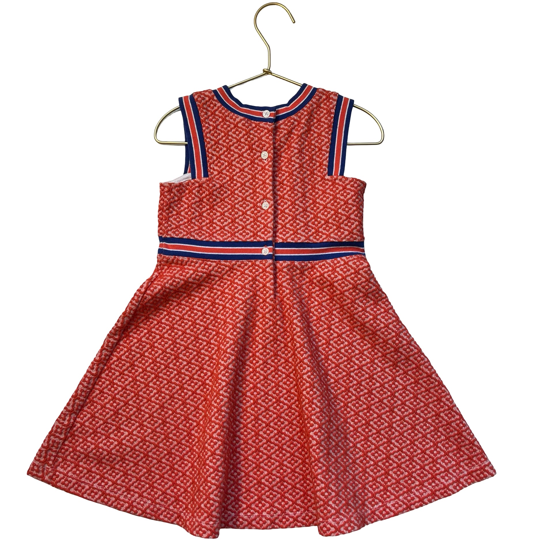 Janie and Jack Coral & Blue Dress - Size 5