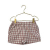 Pehr Blush Check Shorts - Size 3T