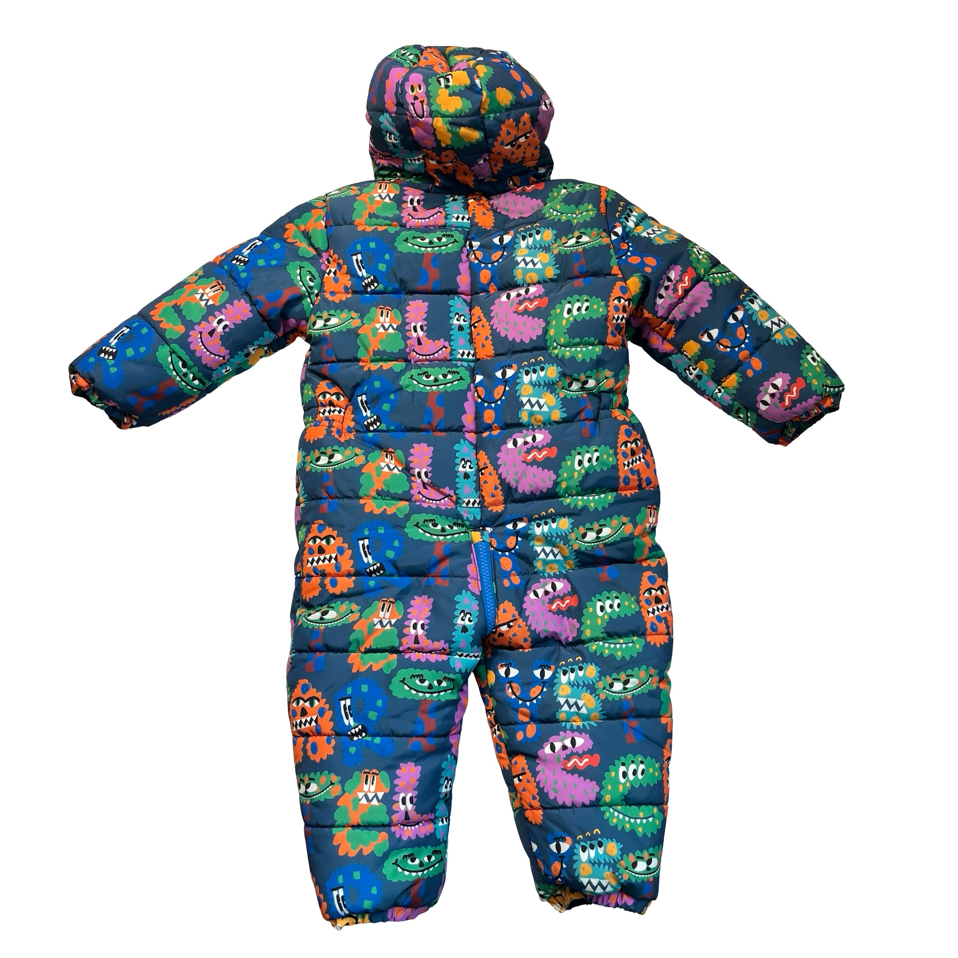 Stella McCartney Kids Multi-Color Alphabet Monster Print Hooded Snowsuit - 24 Mo