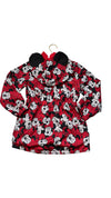 Disney Red Minnie Mouse Hooded Windbreaker Jacket - Size 6X