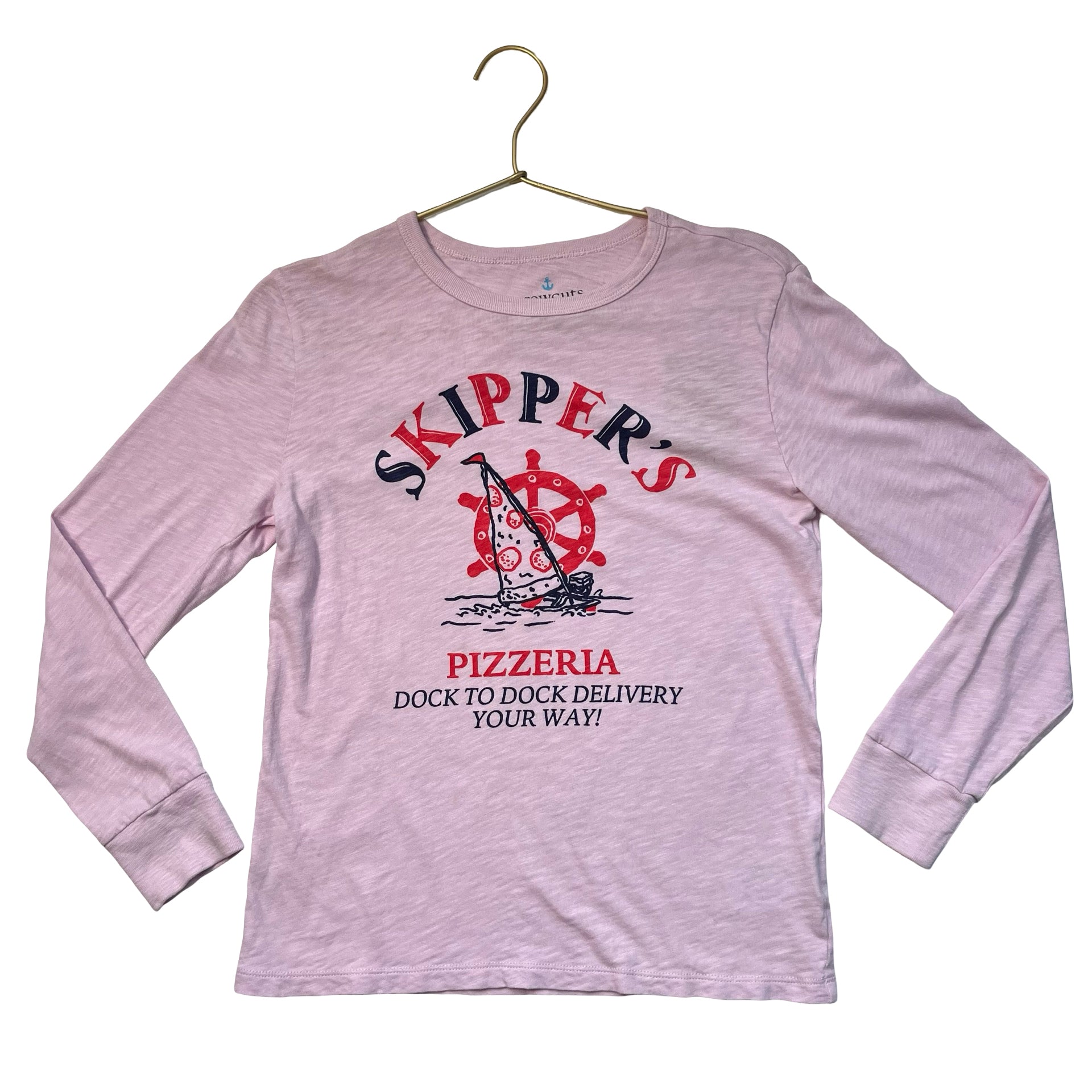 Crewcuts Pink 'Skipper's Pizzeria' Graphic Shirt - Size L 10-11