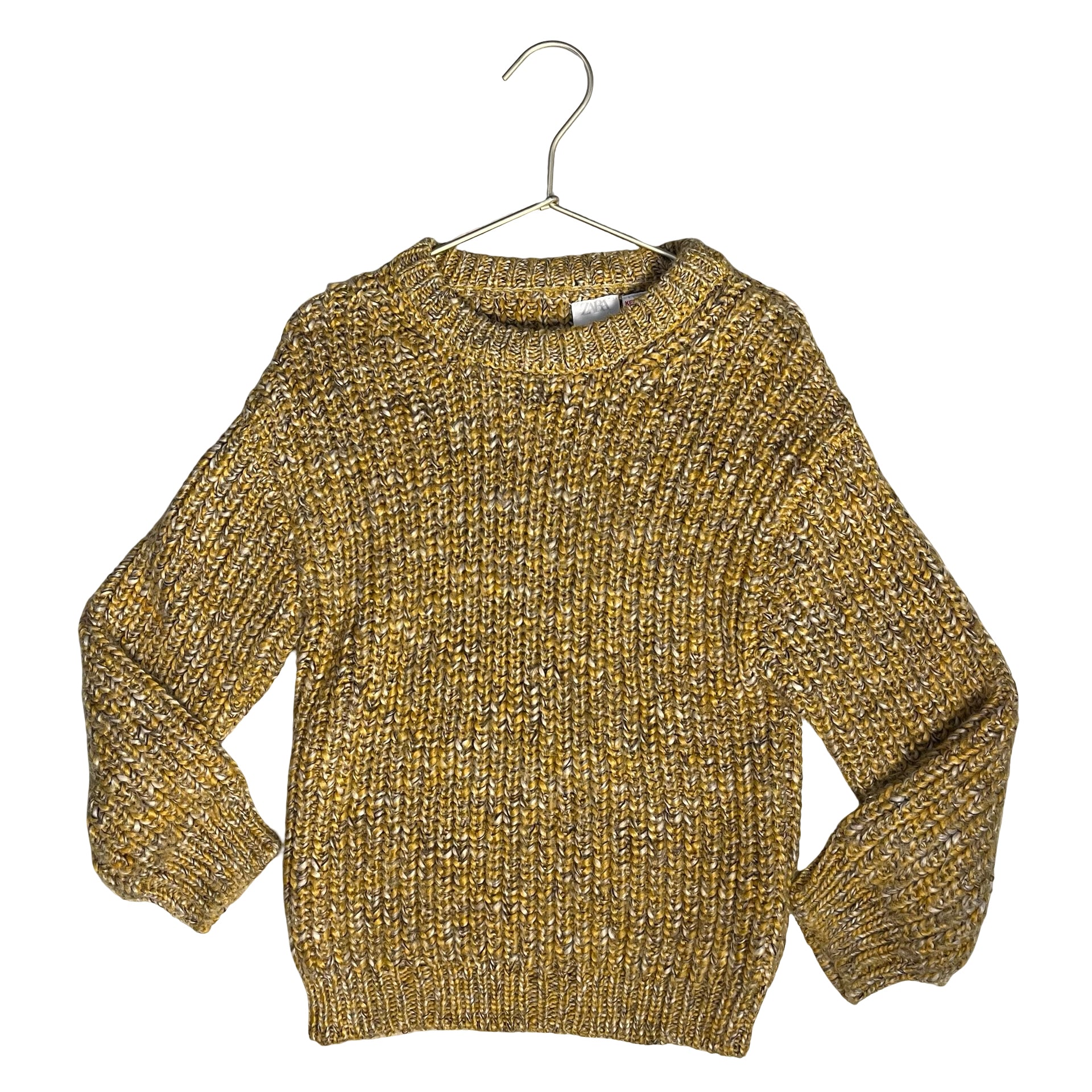 Zara Yellow Heather Chunky Sweater - Size 4-5