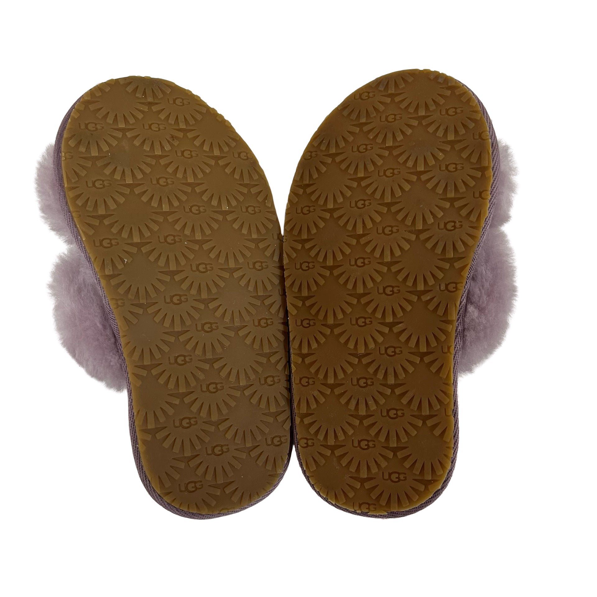 UGG Lavender Shearling Slide Slippers - Size 9