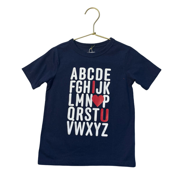 Children's Place Navy 'ABC I Love U' Graphic T-Shirt - Size 4T