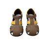 UGG Brown & Orange Leather Closed-Toe Sandals - Size 11
