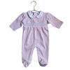Kissy Kissy Pink Smocked Footed One-Piece - Size 3-6 Mo
