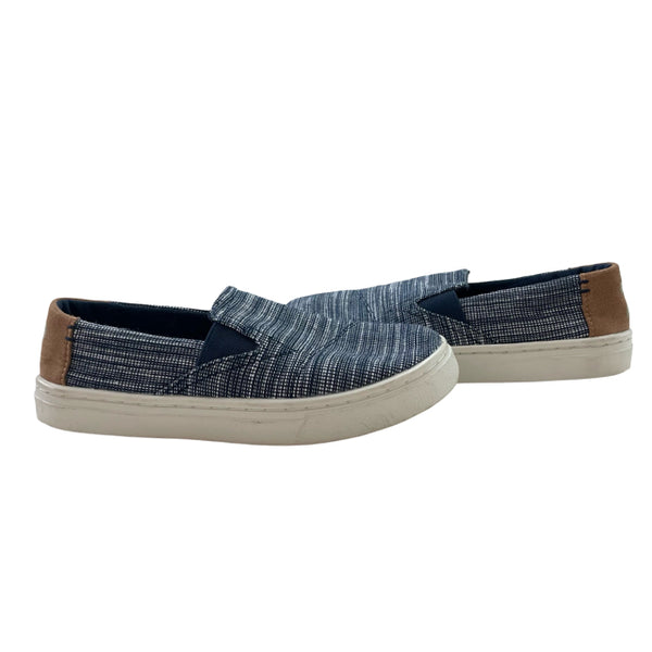 Toms Navy & White Slip-On Shoes - Size 13