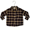 The Simple Folk Brown Plaid Flannel Button Down Shirt - Size 2-3