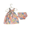 Hanna Andersson Flower Print Dress & Bloomers - Size 18-24 Mo
