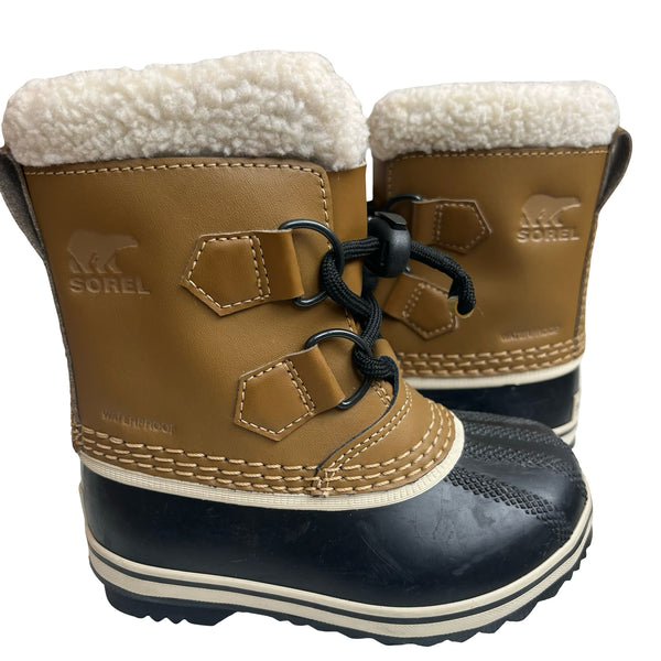 Sorel Brown & Black Winter Boots - Size 8