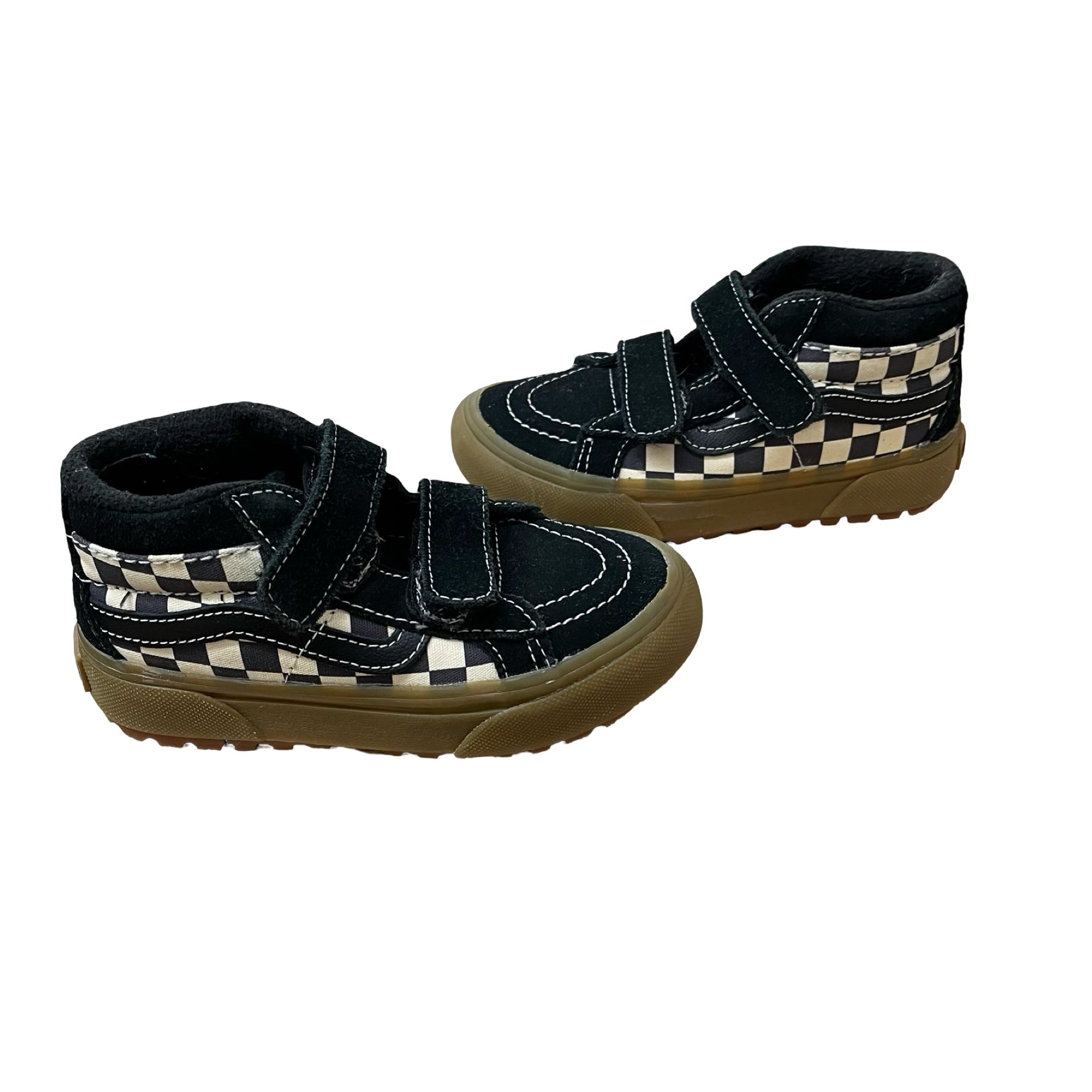 Vans Made For The Elements Black Check Ankle Sneakers - Size 11