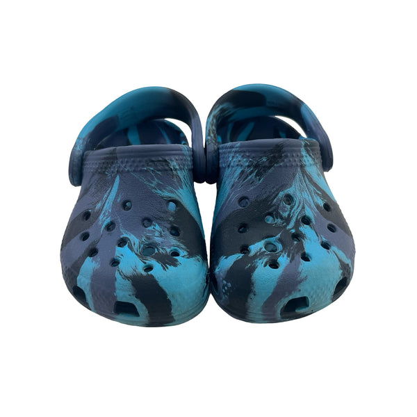 Crocs Blue & Navy Swirl Shoes - Size C5