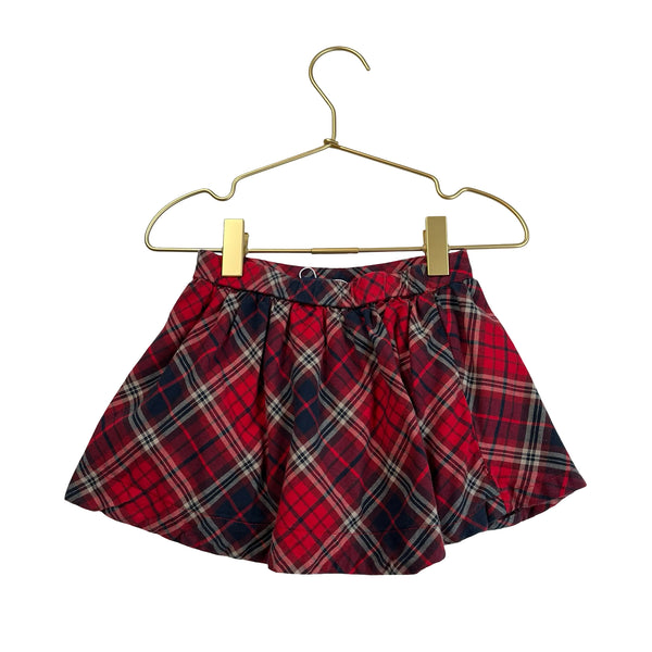 Baby Gap Red, Navy & Cream Plaid Skirt - Size 18-24 Months