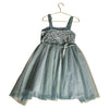 Zunie Teal Velvet, Sequin & Sparkle Tulle Dress - Size 6X