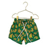 Ma Me Mi Green & Yellow Banana Print Swim Shorts - Size 5-6