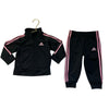 Adidas Black & Pink Track Suit Set - Size 12 Mo